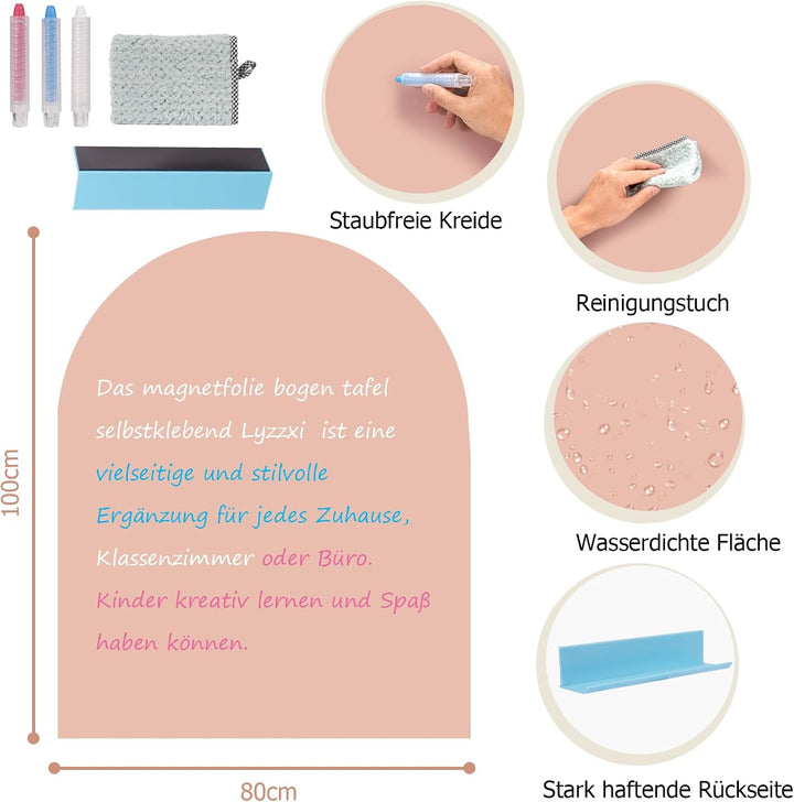 Magnettafel Kinder Selbstklebend : Magnetwand Kinderzimmer 80×100 cm Bogen - Kamelrosa Kamelrosa 80*