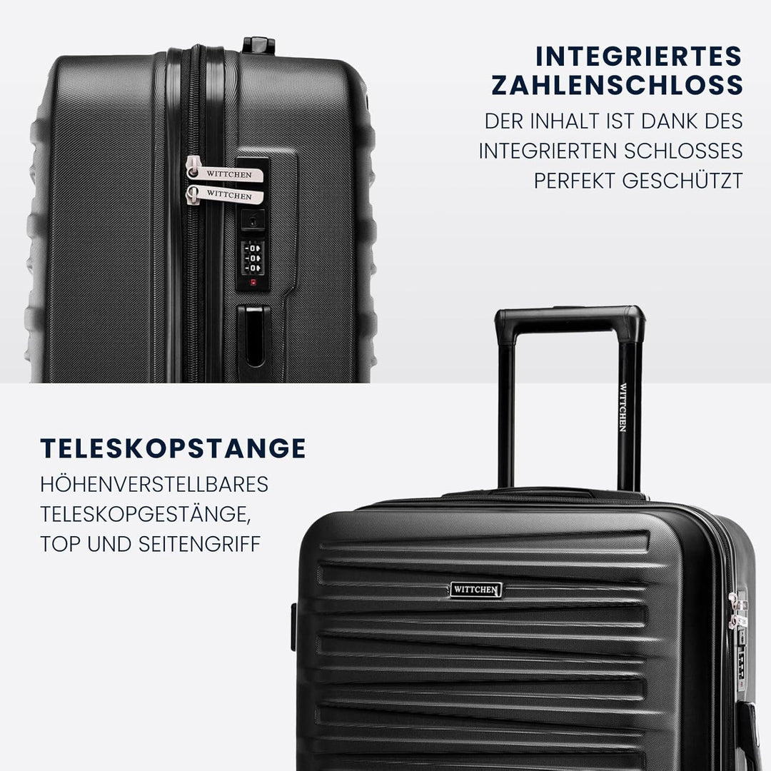 WITTCHEN Skyspeed Line Reisegepäck Mittelgrosser Koffer Hartschalenkoffer ABS Rollkoffer Trolley Mit