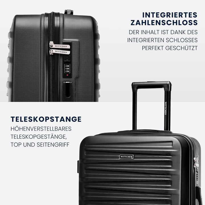WITTCHEN Skyspeed Line Reisegepäck Mittelgrosser Koffer Hartschalenkoffer ABS Rollkoffer Trolley Mit