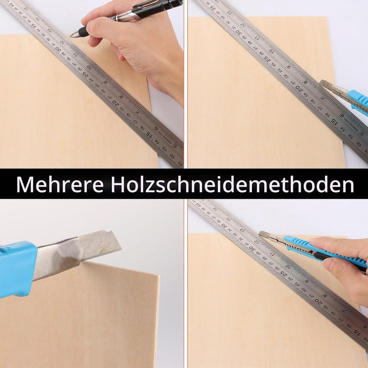 Sheets DAJAVE Holzplatte 15 Stück Sperrholz Balsaholz Platten 300x200x1,5mm Sperrholzplatte Holzplat