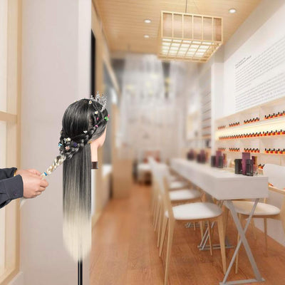 Trainingsköpfe 100% von dem Hochtemperaturfaser Haar Hairdressing Cosmetology Mannequin Frisierkopf
