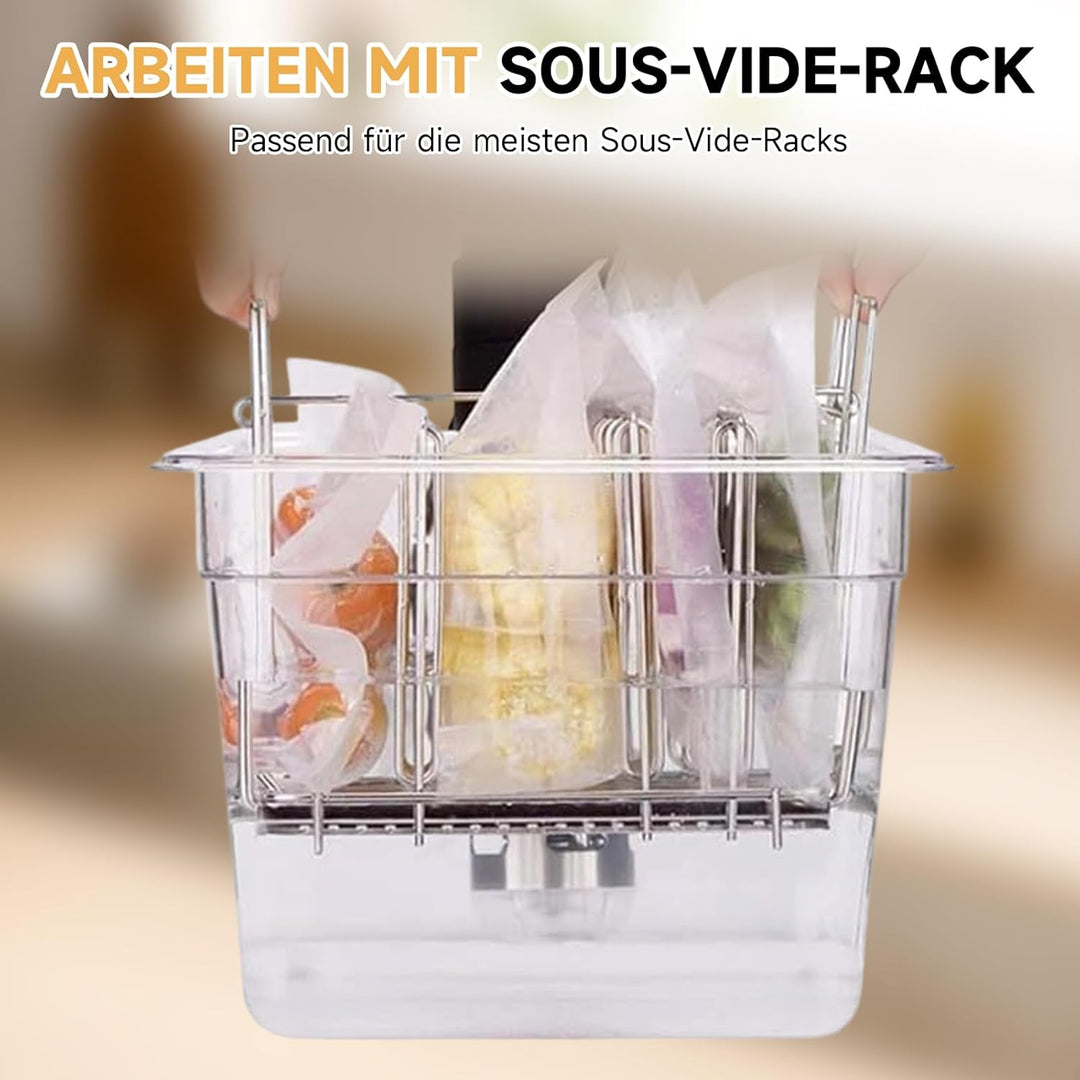 Sous Vide Behälter,Niedertemperatur-Slow Cooker mit Deckel, Fassungsvermögen 11 Liter mit Deckel und