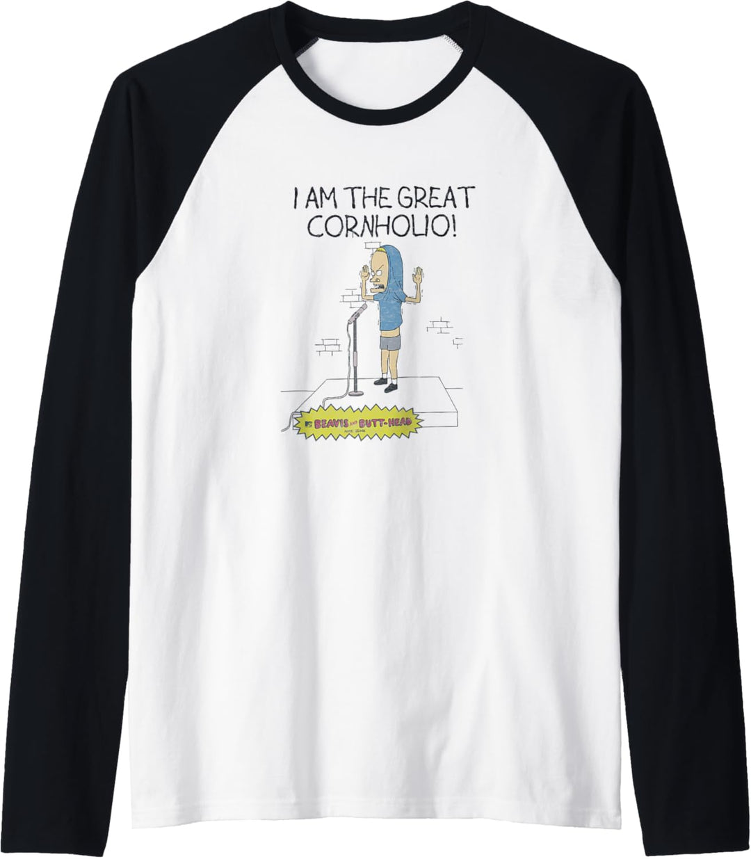 Beavis and Butt-Head Stand Up Cornholio Raglan
