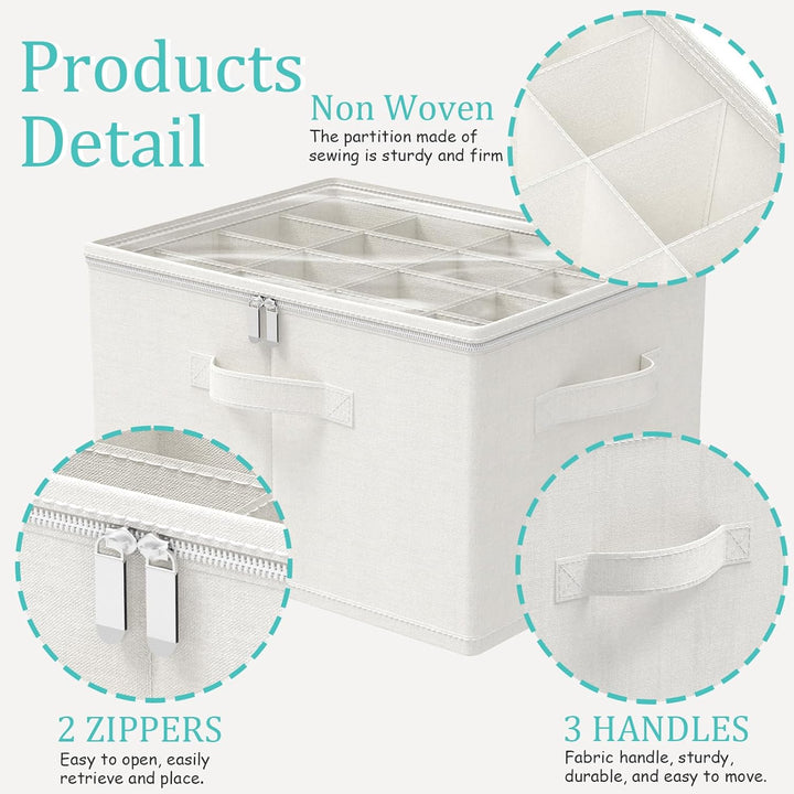 Schuhorganizer für Closet, Passt 16 Paare, Schuhe Organizer mit Durchsichtigem Deckel, Starke Aufbew