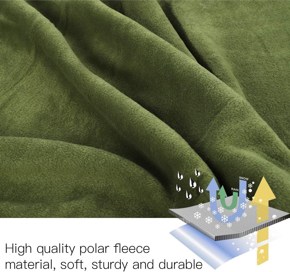 Schlafsack - Outdoor Camping Wandern Umschlag Tragbare Polar Fleece Anti-Pilling Schlafsack