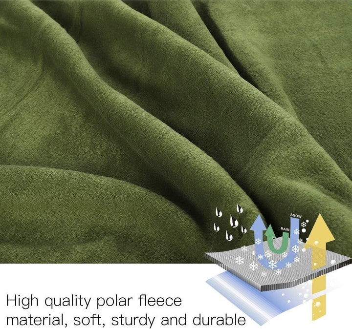 Schlafsack - Outdoor Camping Wandern Umschlag Tragbare Polar Fleece Anti-Pilling Schlafsack