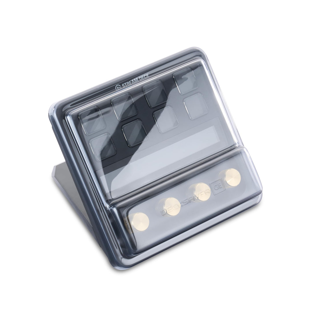 Decksaver Schutzhülle für Elgato Stream Deck+ Studio Controller Serie, Rauchgrau / transparent, herg