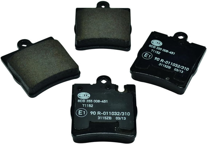 HELLA PAGID 8DB 355 008-451 Bremsbelagsatz - T1152 - Dicke/Stärke: 15.7mm - Bremssystem: Teves - für