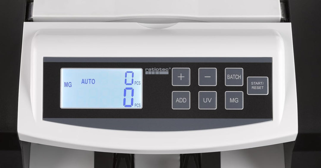 ratiotec 00046660 rapidcount B 40 Banknotenzählmaschine mit IR, UV und MG Prüfung