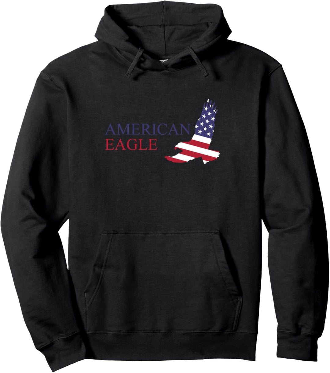 Amerikanischer Weisskopfseeadler USA Flagge 4. Juli Pullover Hoodie