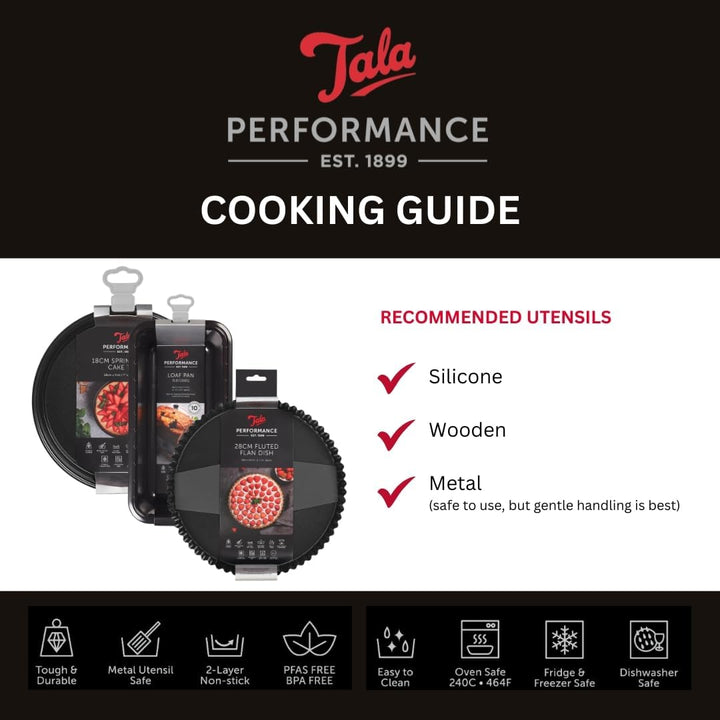 Tala Performance Backbleche, 3er-Set, Karbonstahl von professioneller Stärke, mit Eclipse-Premium-An