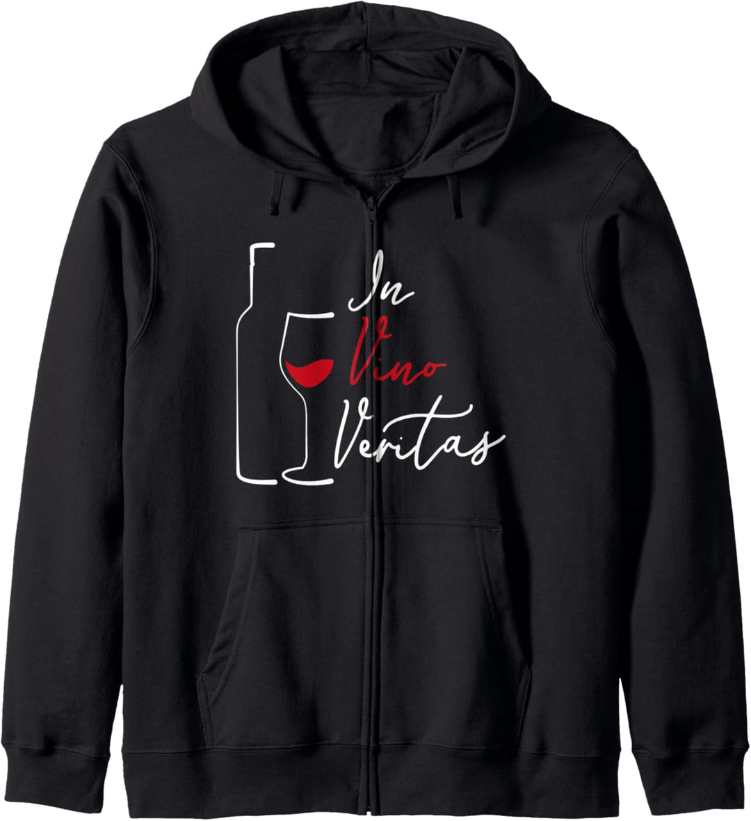 In Vino Veritas - Lateinischer Weintrinker Kapuzenjacke