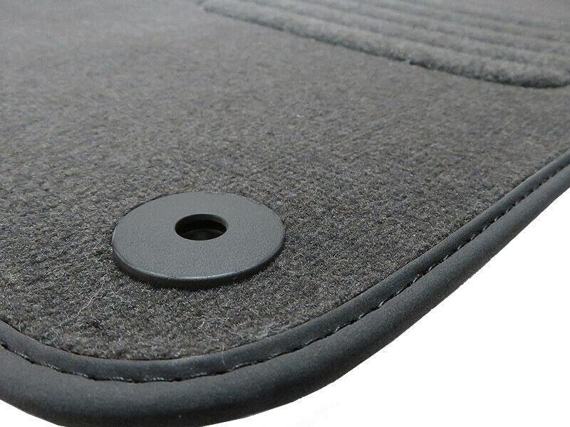 Premium Velourmattenset für Mercedes R-Klasse W251 Bj. 2005 – 2017 PREM ANTHRAZIT runde Befestigunge