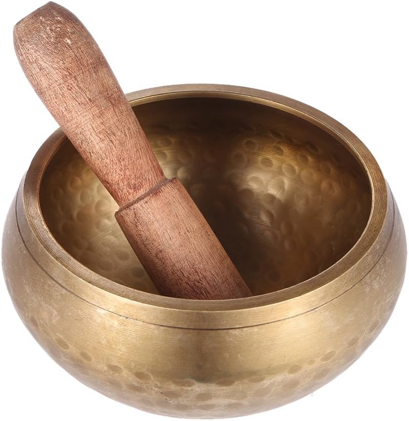 Klangschalen Tibetische Klangschale 3-Zoll Singing Bowl für Yoga Meditation Entspannung,Stress und A