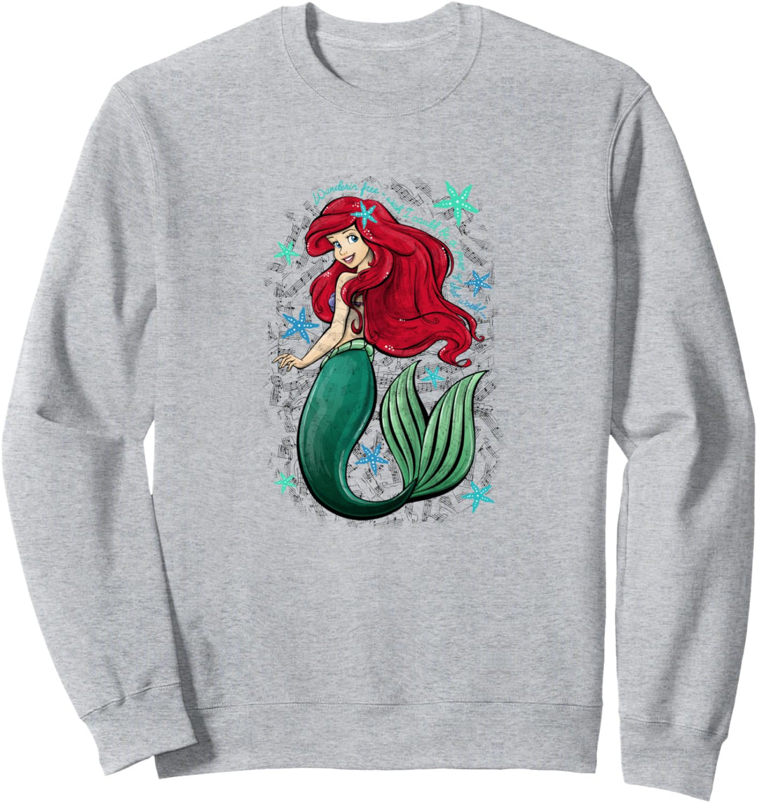 Disney The Little Mermaid Ariel's Song Music Notes Sweatshirt