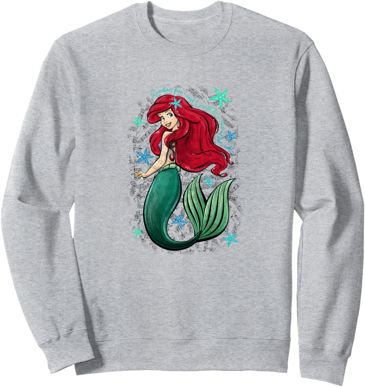 Disney The Little Mermaid Ariel's Song Music Notes Sweatshirt