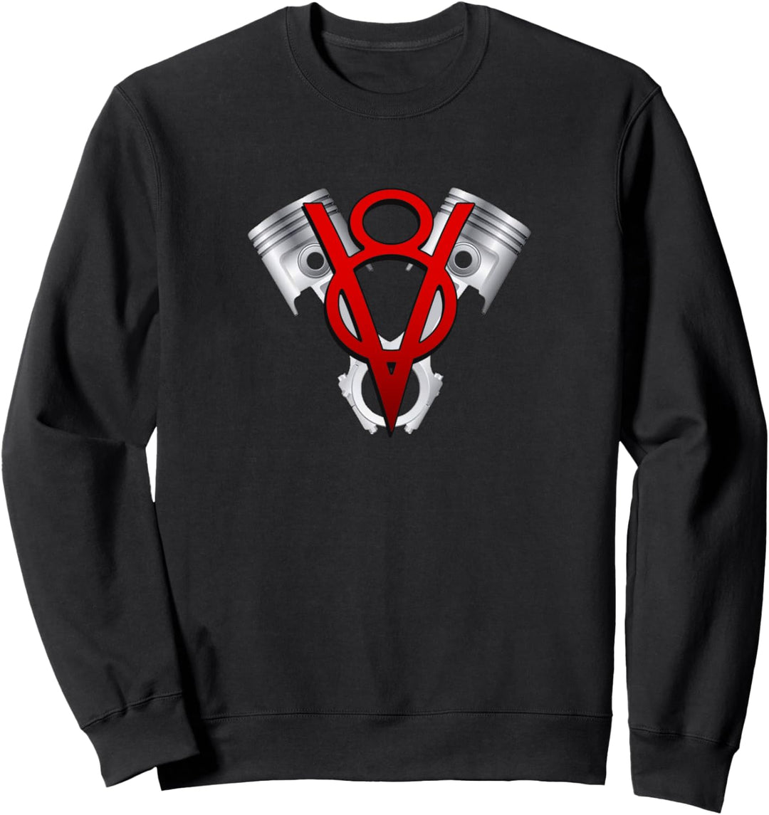 V8-Motor American Muscle Auto Sweatshirt