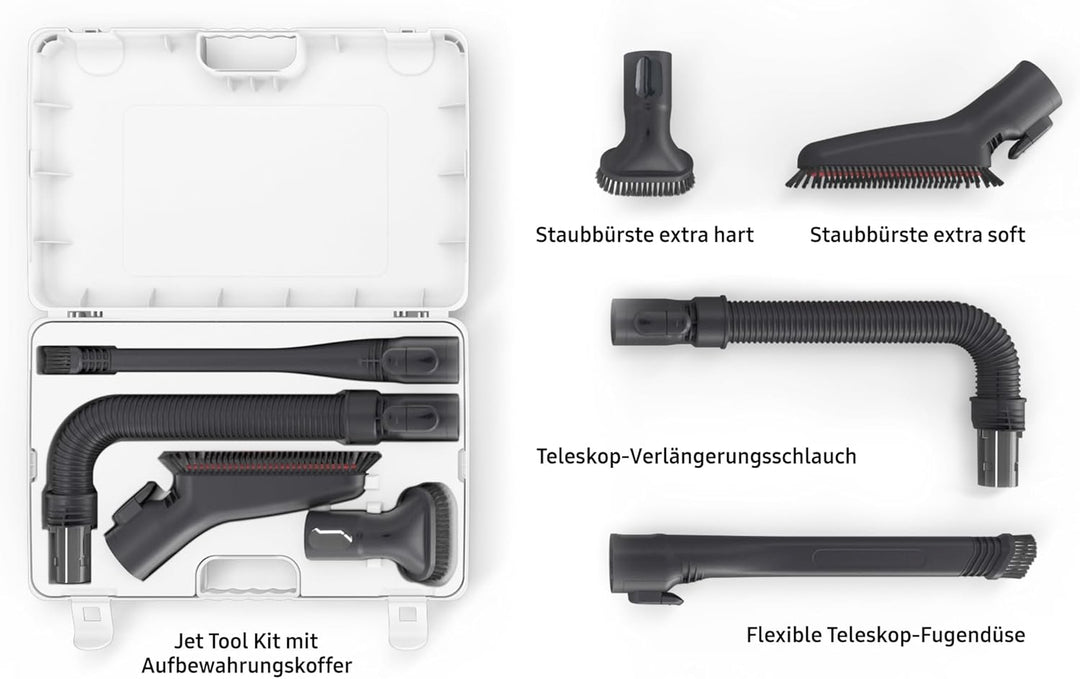 Samsung VCA-SAK95K/GL Zubehör-Set für Jet Akku-Staubsauger, Staubbürste extra Soft, Staubbürste extr