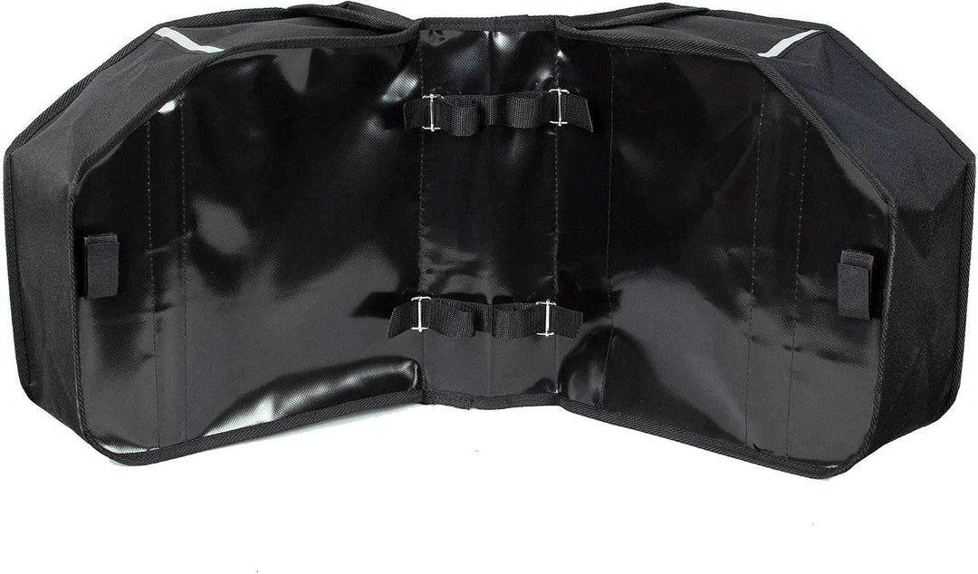 BikyBag Model M – Doppelte Fahrradtaschen für Gepäckträger (Braun), Braun