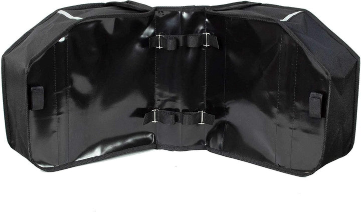 BikyBag Model M – Doppelte Fahrradtaschen für Gepäckträger (Braun), Braun