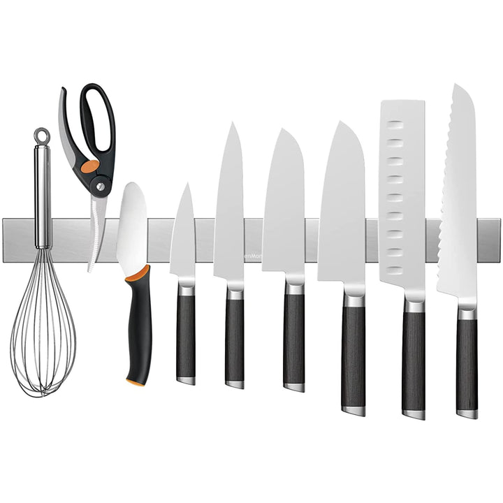 KitchenMonster® Magnetleiste Messer 40 cm - Messerhalter Magnetisch Inclusive Klebeband Tape (3M) un