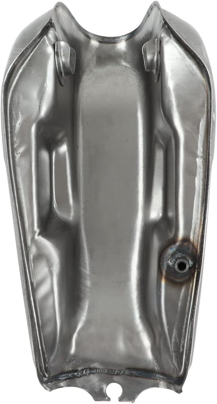 Benzintank mit Deckel, Motorrad-Kraftstofftank Retro 9L/2.4Gal Metall für Upgrade