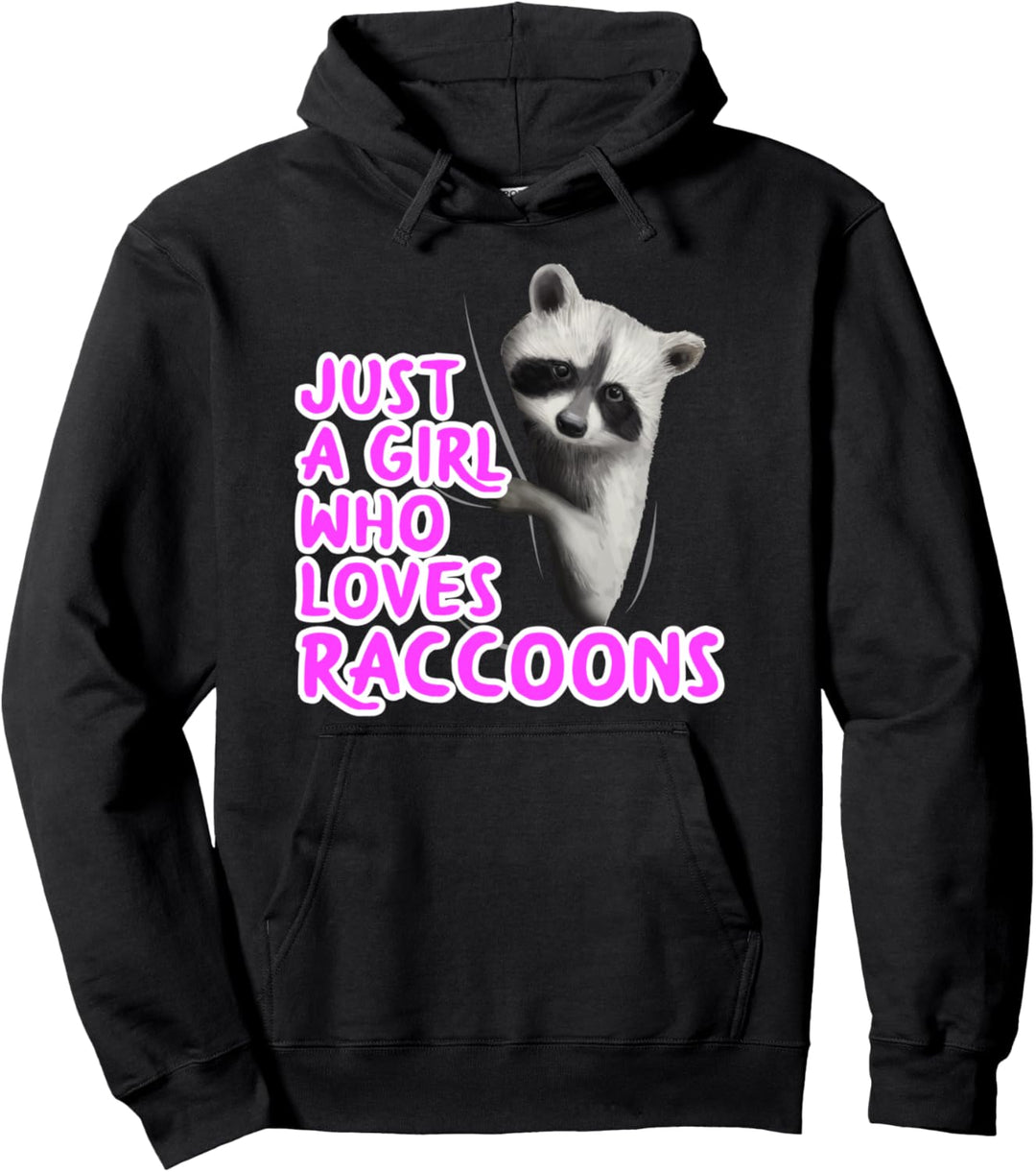 Waschbär Outfit Damen Mädchen Tierfreund Geschenk Waschbär Pullover Hoodie