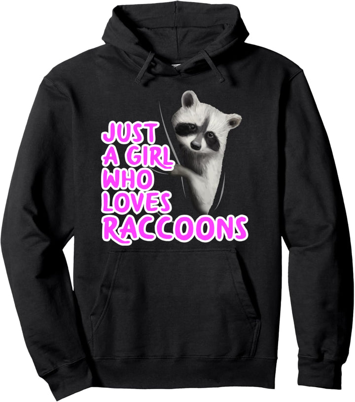 Waschbär Outfit Damen Mädchen Tierfreund Geschenk Waschbär Pullover Hoodie