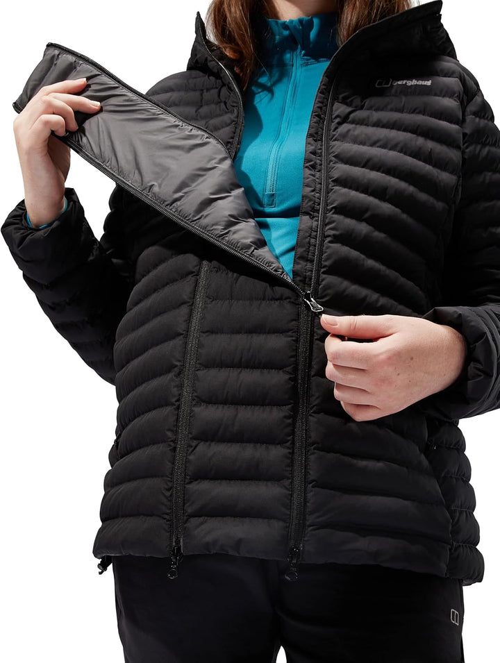 Berghaus Damen Nula Hooded Maternity 2in1 Jacket 36 Schwarz, 36 Schwarz