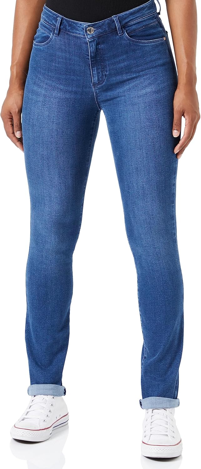 BRAX Damen Style Shakira Revolution Free to Move Blue Planet Jeans 26W / 32L Used Light Blue, 26W /