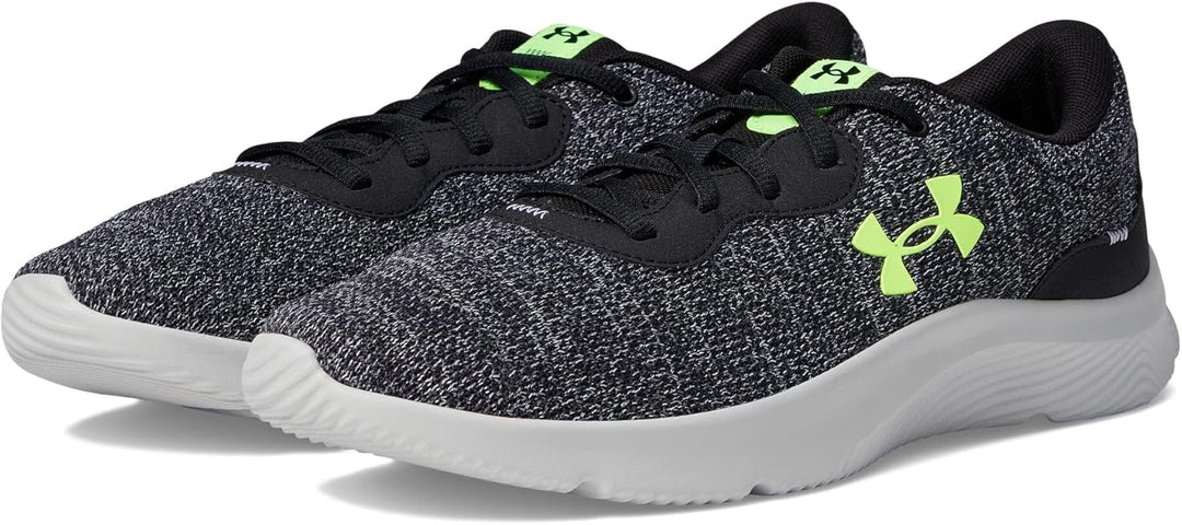 Under Armour Mojo 2 Visual Cushioning F107 Laufschuh Herren 42 EU Black Black Lime Surge, 42 EU Blac