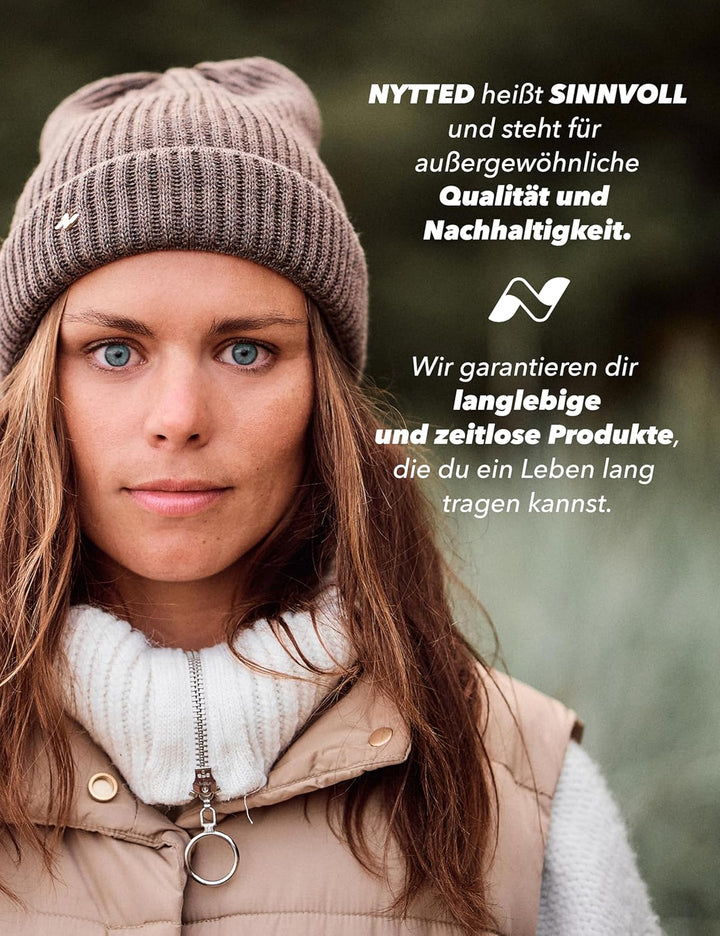Troyer Mütze Damen & Herren - Made in Germany - Fisherman Beanie aus 100% feinster Schurwolle I Wint