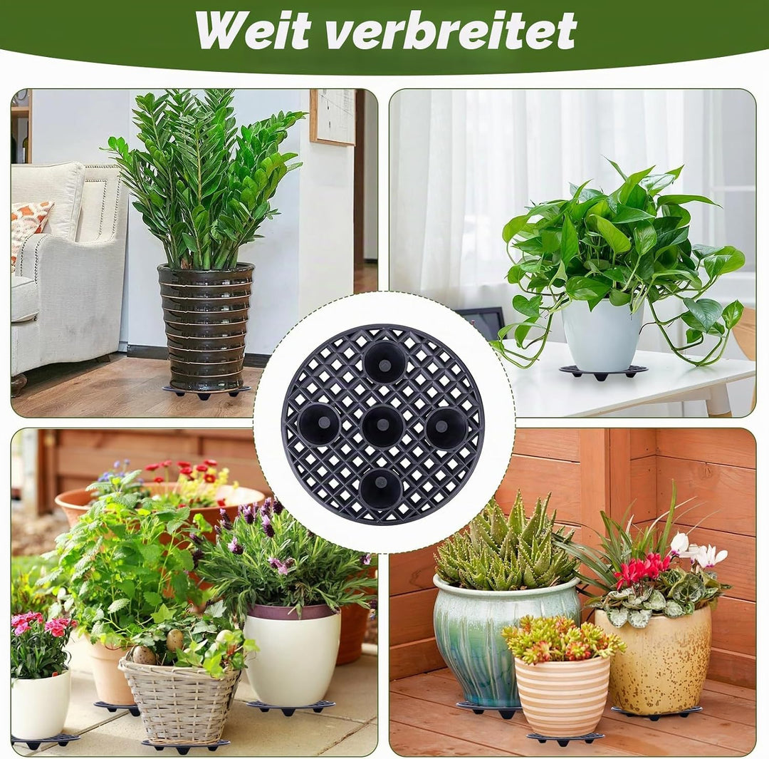 GAESHOW 6 Stück Blumentopfe Mesh Pads, 20cm Blumentopfgitter Matten, Bonsai Gitter, Kunststoff Blume