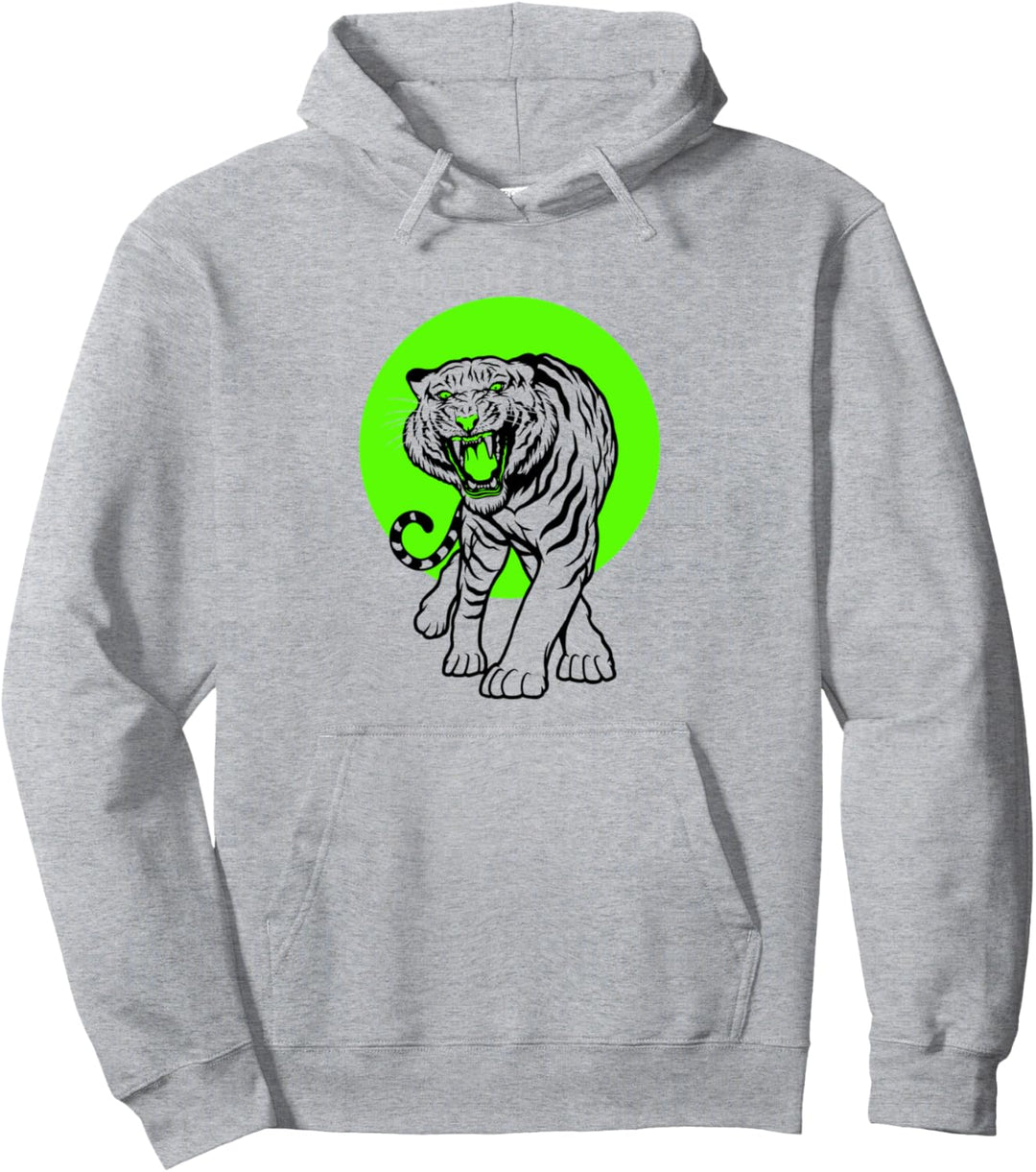 Tiger-Sonne Pullover Hoodie