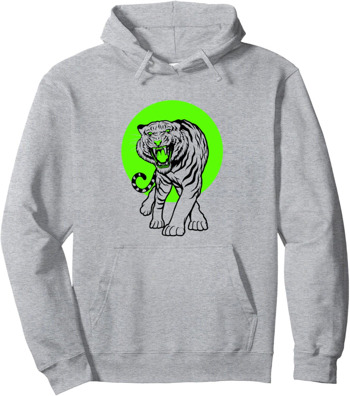 Tiger-Sonne Pullover Hoodie