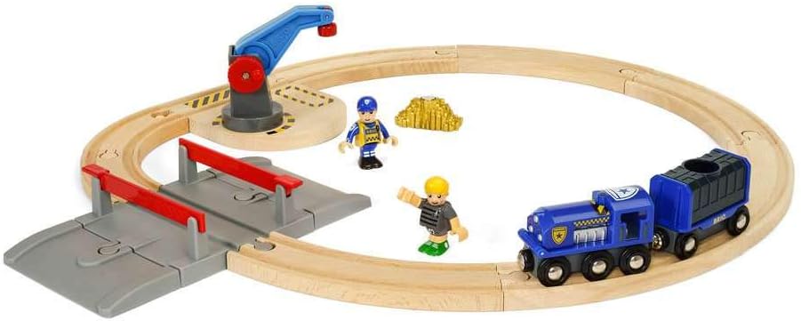 BRIO Bahn 33812 - Polizei Goldtransport-Set