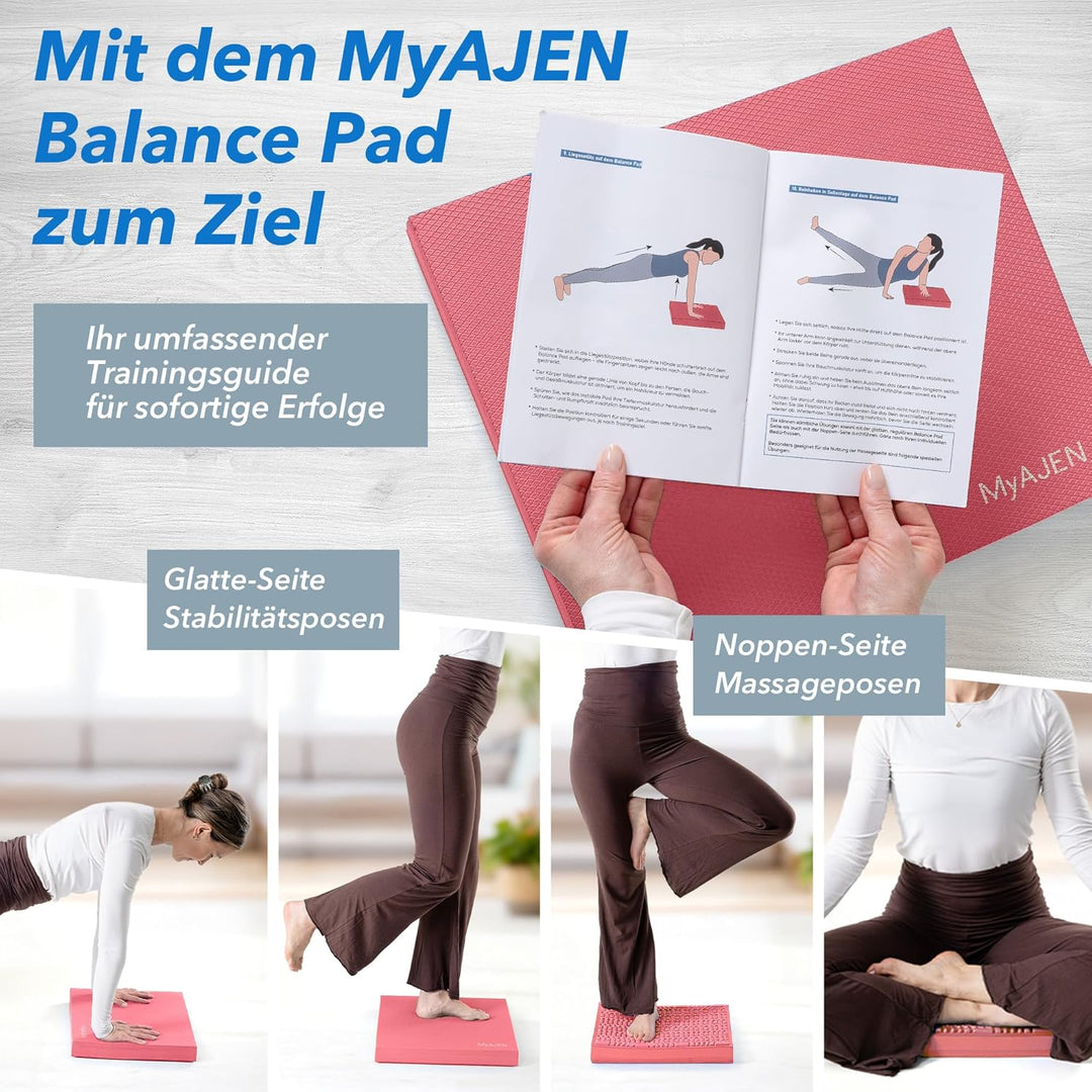 Balance Pad – 2-in-1 Balancekissen für Fitness, Yoga &amp; Core-Training – Rutschfestes Gleichgewichtski