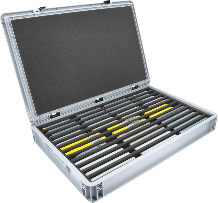 Feldherr Eurobox 60 x 40 cm Set für Modelleisenbahnen - Spur N - 12 Fächer - Schaumstoffeinlage für
