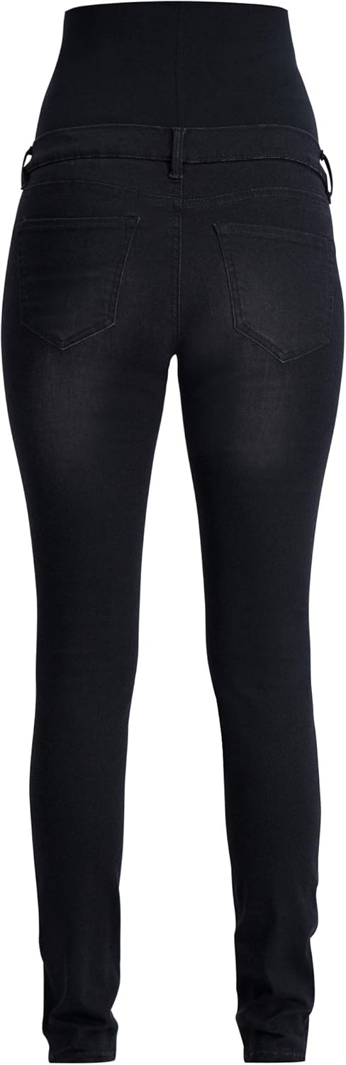 Noppies Damen Jeans OTB Skinny Avi Everyday Black Umstandsjeans 38W / 30L Schwarz (Everyday Black C3