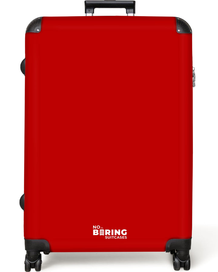 NoBoringSuitcases.com® Koffer XL Gross 77x51.5x28 cm Reisekoffer mit 4 Rollen Leicht Trolley Hartsch