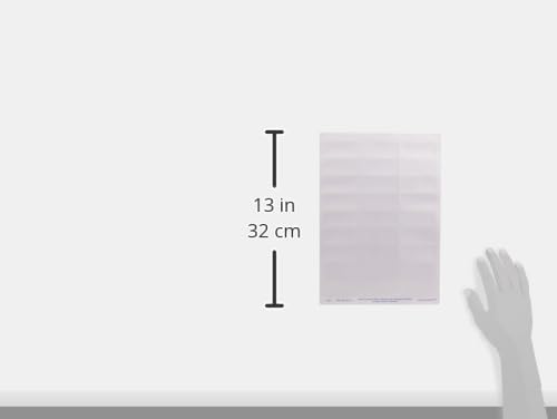 Avery L6011-20 Robuste Laseretiketten ( 27 Stück pro Blatt, 63,5 x 29,6 mm) 540 Etiketten in Silber
