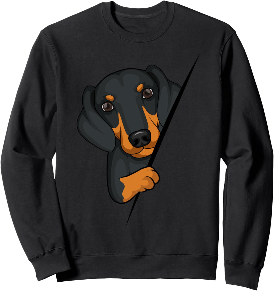 Dackel Dachshund Teckel Kinder Damen Sweatshirt
