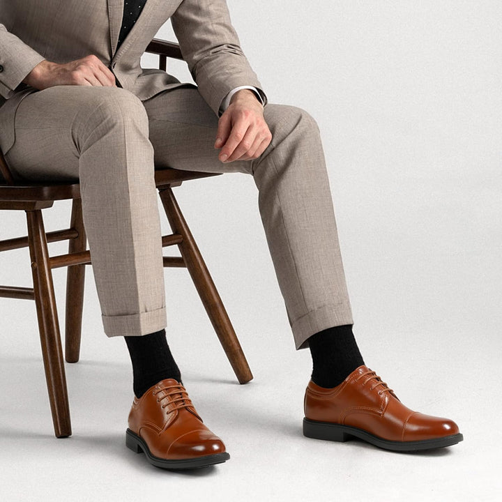 Bruno Marc Herren Anzugschuhe Business Schuhe Oxfords Derby Schnürhalbschuhe 40 EU Braun E, 40 EU Br