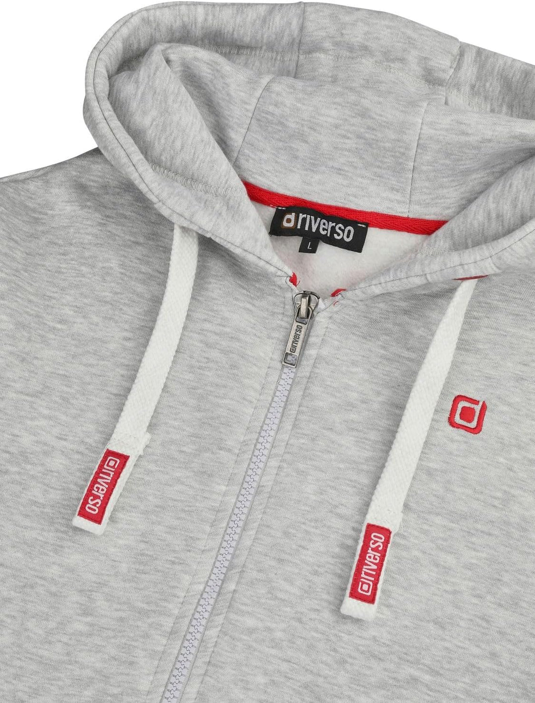 riverso Herren Kapuzenjacke RIVNoah Regular Fit Hoodie Taschen Jacke Reissverschluss Sweatjacke Stre