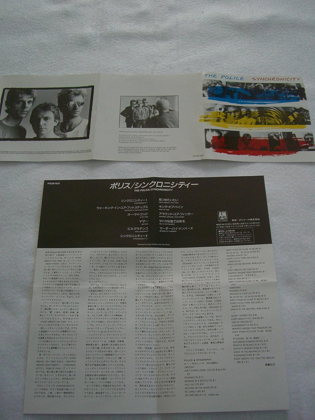 Synchronicity, Audio-CD