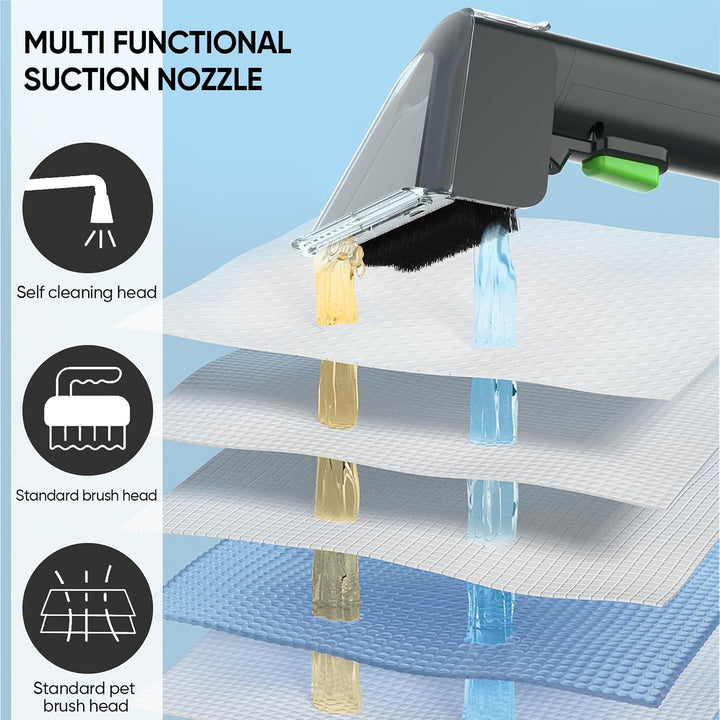 Waschsauger Teppichreiniger, 12Kpa Nasssauger Polsterreiniger, Fleckenreiniger für Teppich, Sofa, Vo