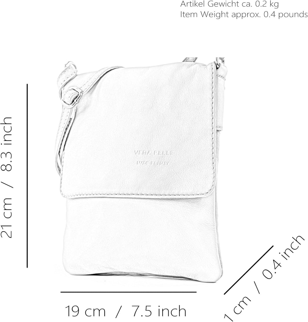 modamoda de - T34 - ital Damen Umhängetasche Schultertasche Klein Rosa, Rosa