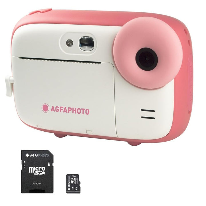 AGFA Photo Realikids Instant Cam + 1 Micro-SD-Karte 32 GB – Sofortbildkamera für Kinder, LCD-Display
