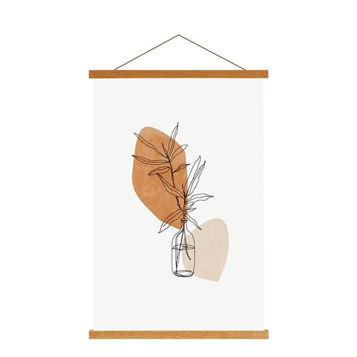 B0 Posterleiste Posterschiene Posterleisten 120CM, Magnet Magnetische Holz Poster Aufhänger Halter R