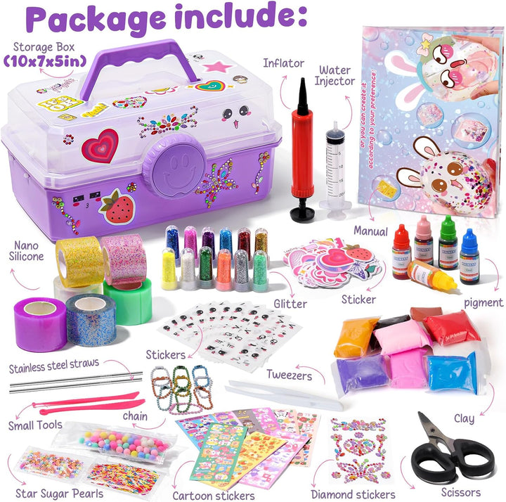 vamei Nano Tape Bubbles Set Bastelkoffer Bastelset Kinder Pro, Pro